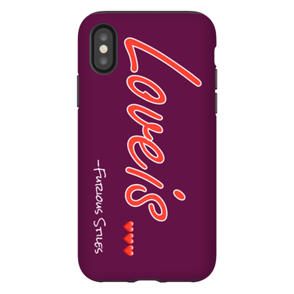 Loveis...iPhone X Case (Purple)