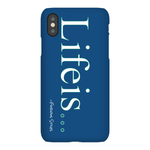 Lifeis...iPhone X Case (Blue)