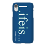 Lifeis...iPhone XR Case (Blue)