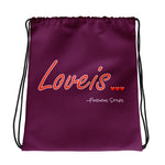 Loveis...Drawstring Bag (Purple)